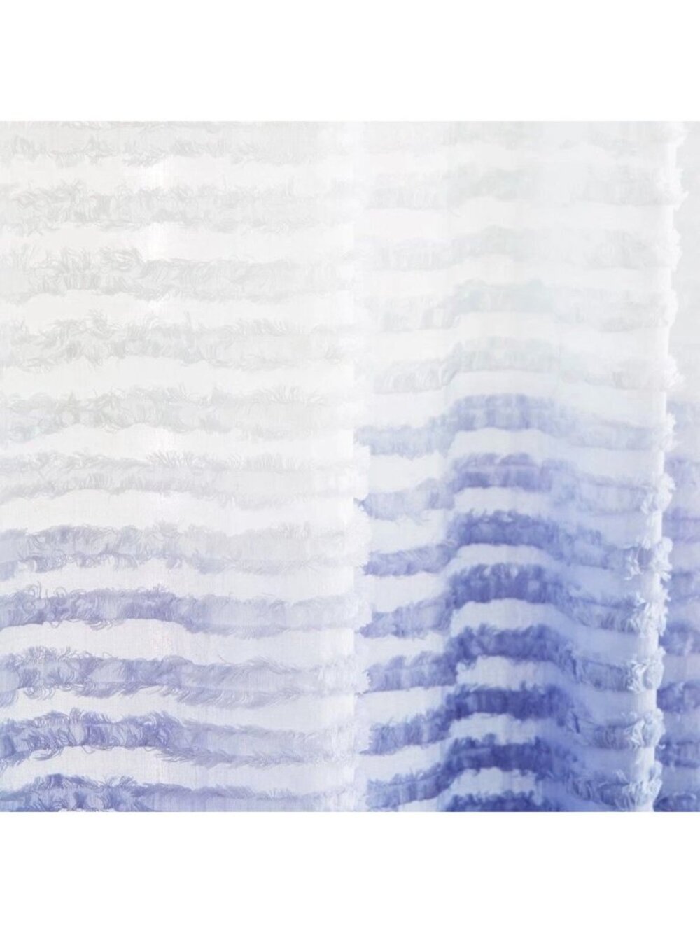 Pottery Barn Teen Textural Ombre Curtain 52" X 84" Set Of Two Chem Conscious Blu - Picture 3 of 6